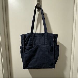 Gusseted tote bag in Navy
